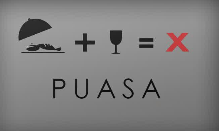 menelan ludah ketika puasa